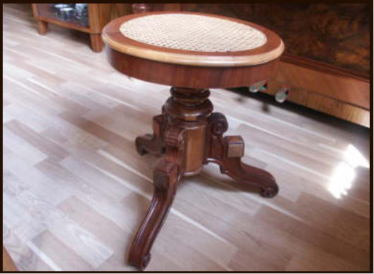 restored piano stool
